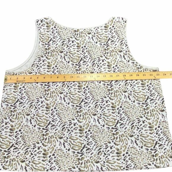 Kim Rogers Leopard Print Tank Top Plus Size 2X - Picture 6 of 7